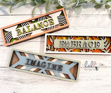 Load image into Gallery viewer, Word of the Year Desk Plaque (Stacked Version)