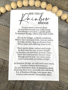 See You At The Rainbow Bridge
