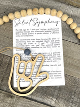 Load image into Gallery viewer, Silent Symphony ASL I Love You Ornament