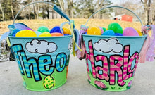 Load image into Gallery viewer, Hand Painted Personalized Easter Bucket