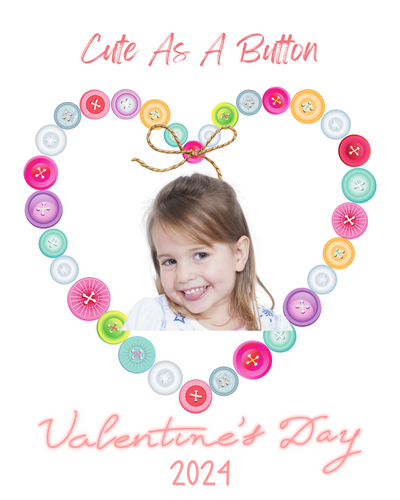 Cute as a Button Keepsake Print