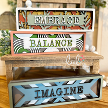 Load image into Gallery viewer, Word of the Year Desk Plaque (Stacked Version)