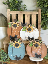 Load image into Gallery viewer, Standing Pumpkins and Mercantile Crate