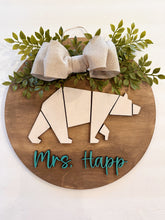 Load image into Gallery viewer, Padilla Polar Bear Teacher Door Hanger