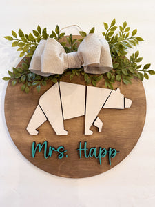 Padilla Polar Bear Teacher Door Hanger