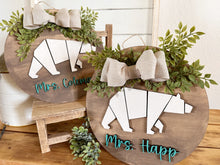 Load image into Gallery viewer, Padilla Polar Bear Teacher Door Hanger