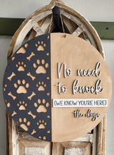 Load image into Gallery viewer, No Need to Knock Dog Door Hanger