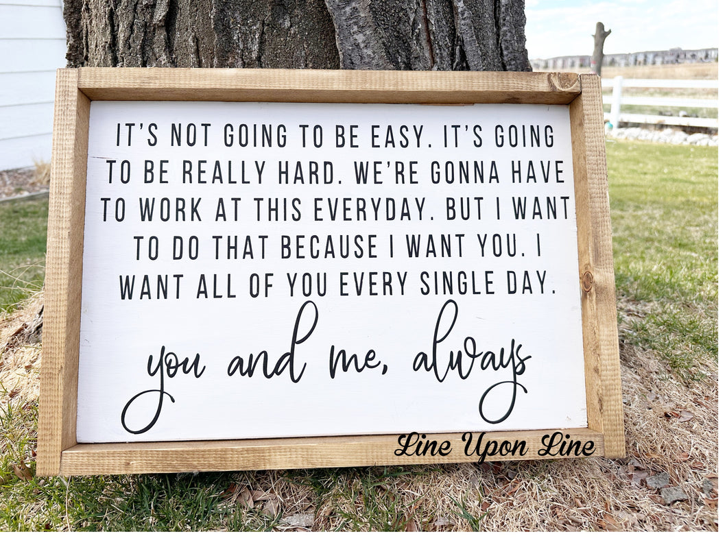 You and Me, Always
