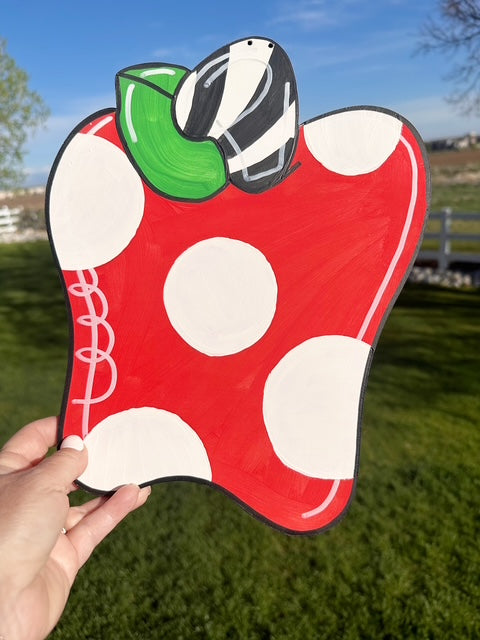 Whimsical Apple Door Hanger 12