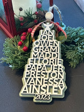 Load image into Gallery viewer, Family Names Christmas Tree Ornament