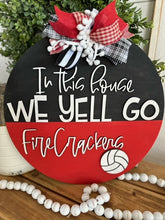 Load image into Gallery viewer, Trine University Softball Team Spirit Door Hanger