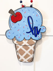 Patriotic Ice Cream Cone