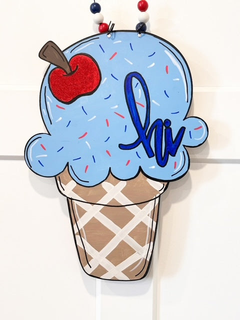 Patriotic Ice Cream Cone