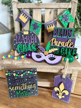 Load image into Gallery viewer, Mardi Gras Tiered Tray Set