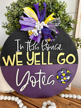 Load image into Gallery viewer, Trine University Softball Team Spirit Door Hanger