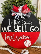 Load image into Gallery viewer, KWU Softball Team School Spirit Door Hanger