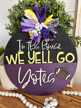 Load image into Gallery viewer, Trine University Softball Team Spirit Door Hanger