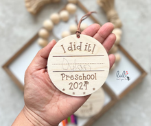 Load image into Gallery viewer, Kindergarten and Preschool Graduation Child's Handwriting Keepsake