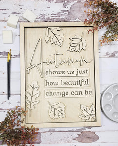 Autumn Shows Us Sign