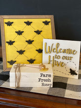 Load image into Gallery viewer, Welcome To Our Hive Sign Duo