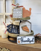 Load image into Gallery viewer, Thankful Thanksgiving Tiered Tray Set