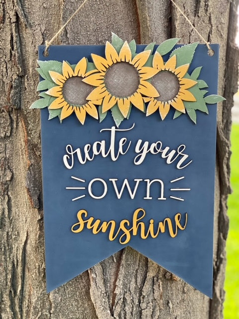 Create Your Own Sunshine Pennent