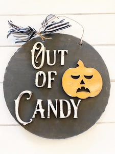 Reversible Trick or Treat Sign
