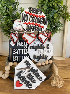 Baseball Theme Tiered Tray