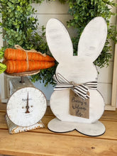 Load image into Gallery viewer, Chubby 3D Easter Bunny with tag
