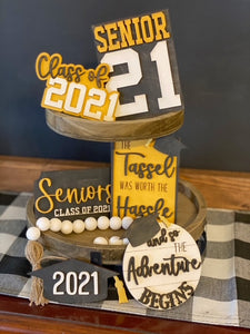 Class of 2021 Graduation Tiered Tray Set