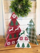 Load image into Gallery viewer, Wooden Tree Trio