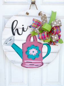 Watering Can Door Hanger