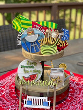 Load image into Gallery viewer, Summer BBQ Tiered Tray Set