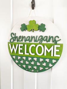 Shenanigans Welcome Door Hanger