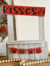 Load image into Gallery viewer, Interchangable Stand/Booth with Kisses sign and banner