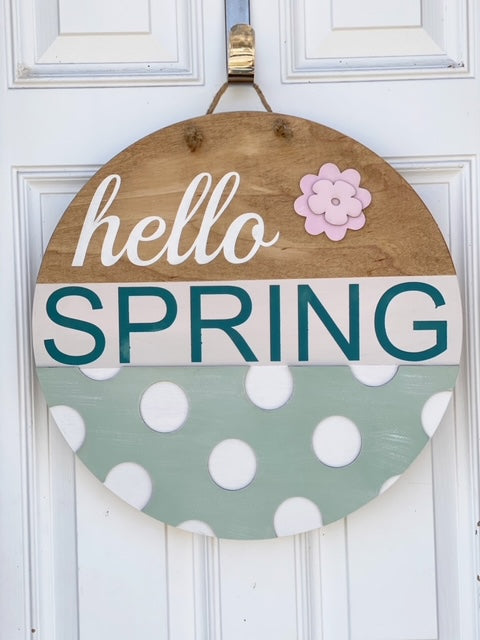 Hello Spring Door Hanger