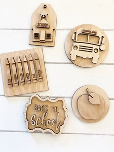 Back to School Tiered Tray Set