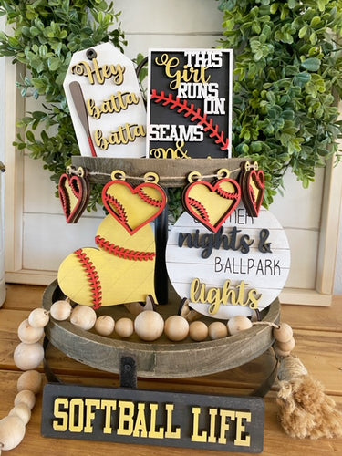 Softball Tiered Tray