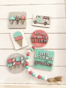 Ice Cream Tiered Tray Set