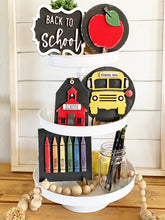 Load image into Gallery viewer, Back to School Tiered Tray Set