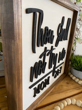Load image into Gallery viewer, Thou shall not try me 3D sign