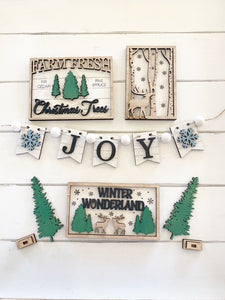 Winter Wonderland Tiered Tray Set