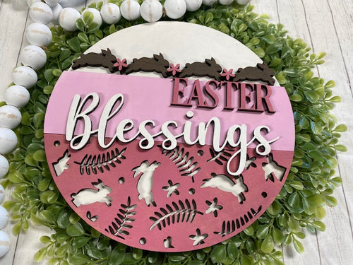 Easter Blessings Door Hanger