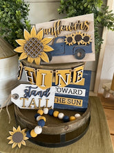 Load image into Gallery viewer, Sunflower Tiered Tray Set