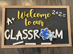 Welcome to our classroom interchangeable