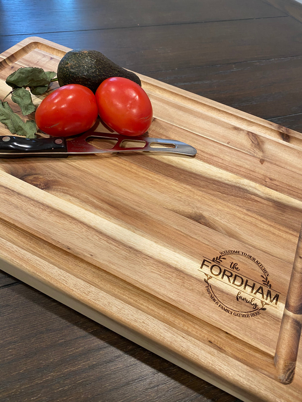 Custom Engraved Butcher Block