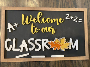 Welcome to our classroom interchangeable