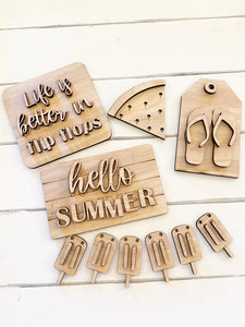 Hello Summer Tiered Tray Set