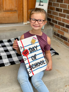 First Day of School Notebook 3D