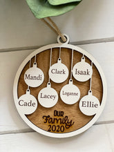 Load image into Gallery viewer, Family Names Christmas Ornament